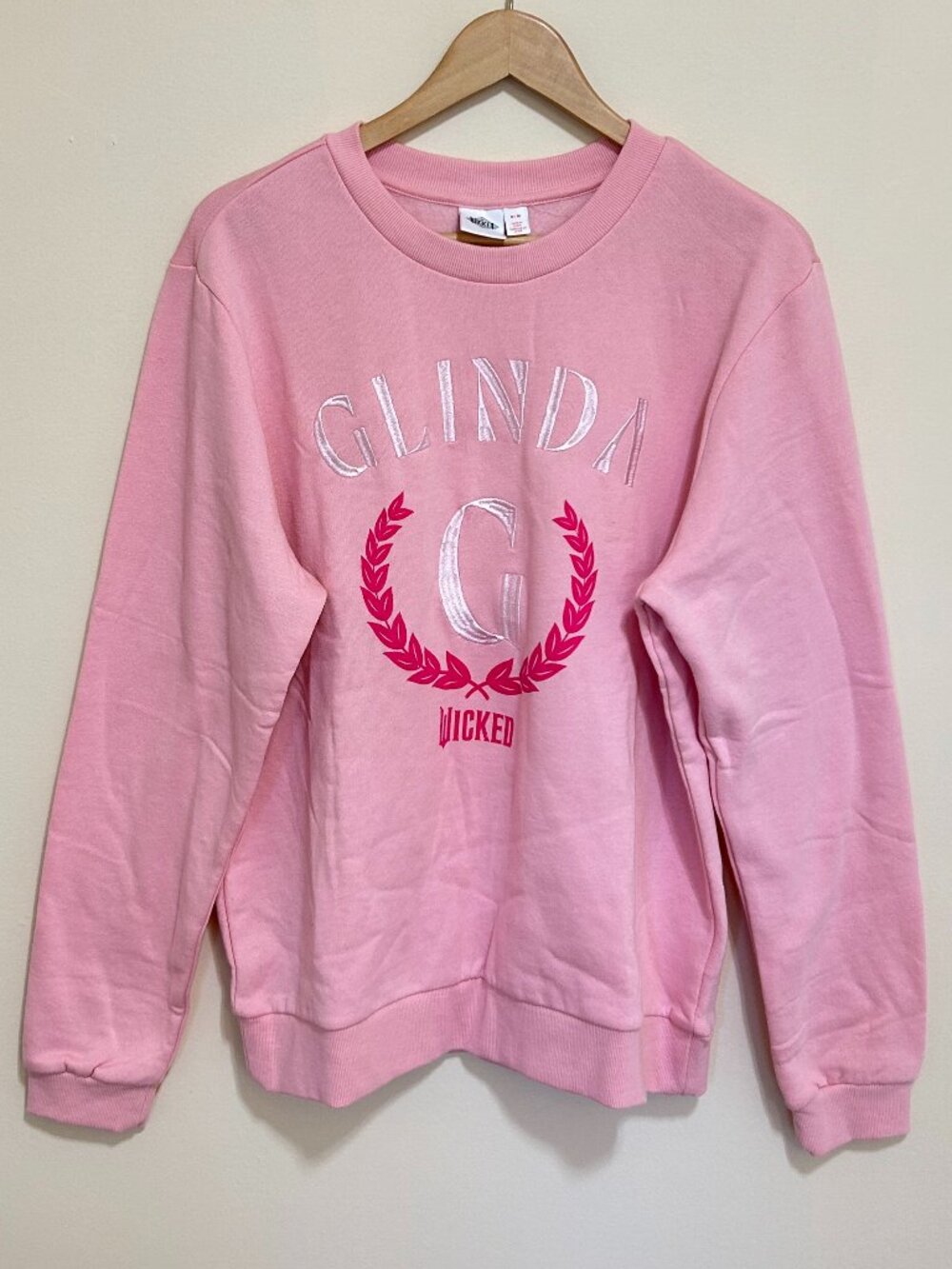 Wicked Glinda "G" Oversized Sweatshirt Pink Size M